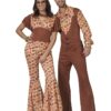Fruity 70s Gent Costume – Brown Flares, Shirt & Waistcoat
