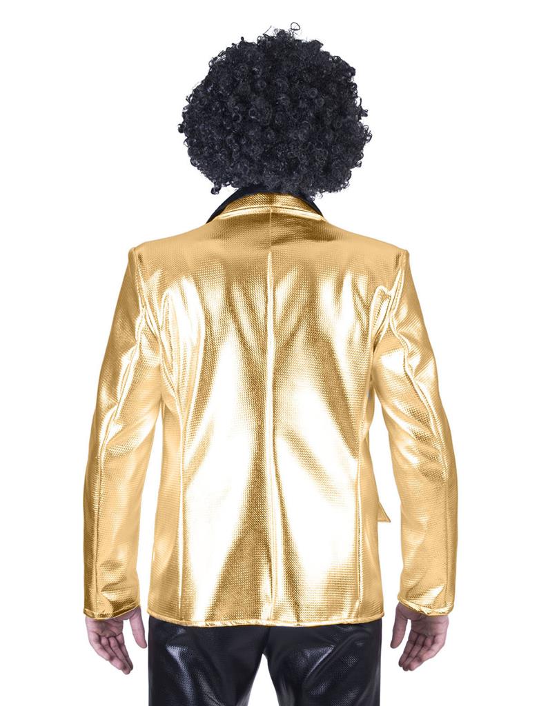 Disco Fever Gold Lamé Jacket - Image 3