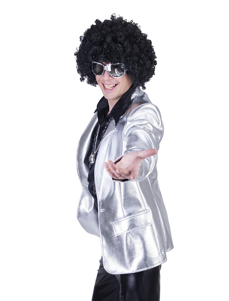 Disco Fever Silver Lamé Jacket - Image 2