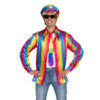 Bright Rainbow Shirt – 70s / Pride / Entertainer Style