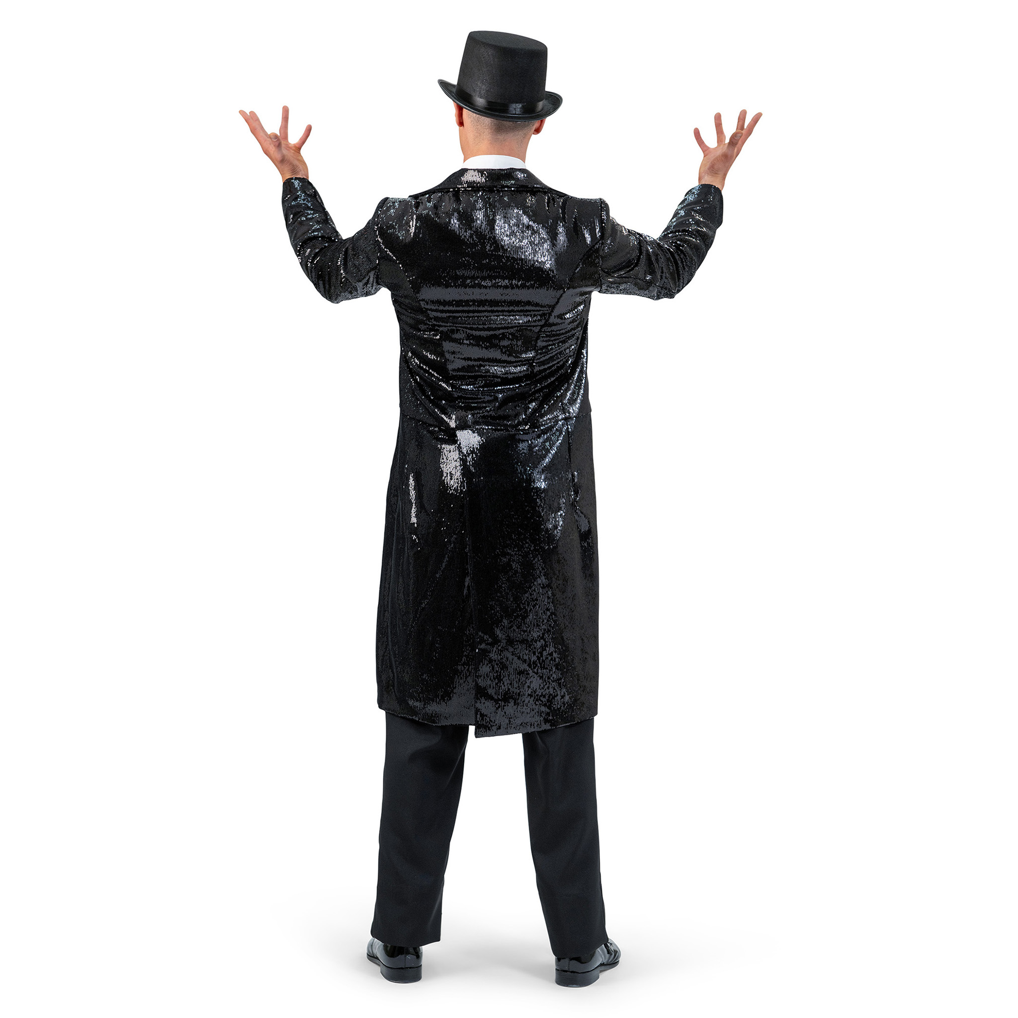 Deluxe Black Sequined Tailcoat – Hollywood & Cabaret Style - Image 4