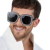 Disco Jewelled Specs – Black Glam Glasses