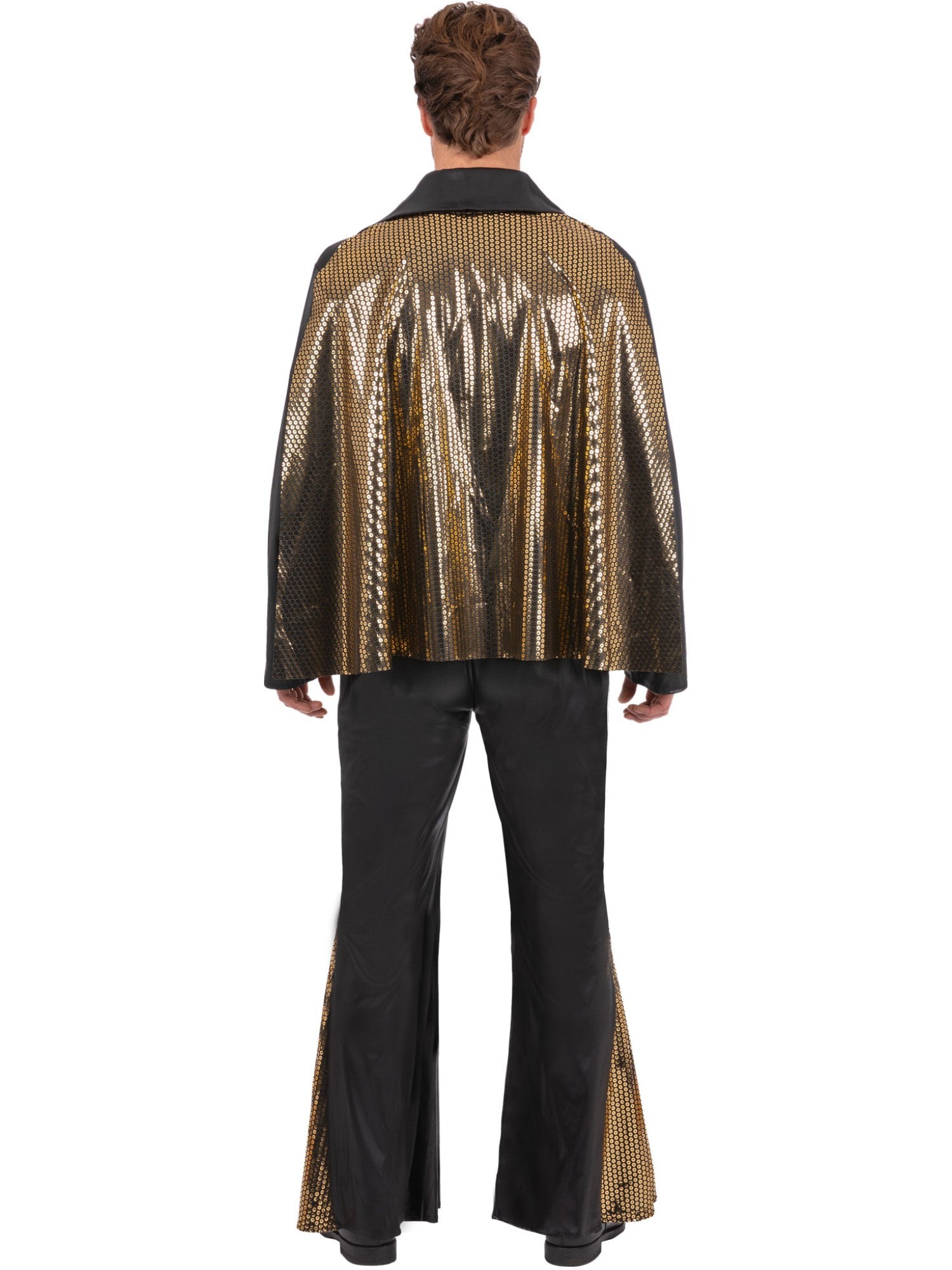 Elvis Black Jumpsuit Costume - Image 4