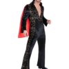 Elvis Black Rhinestone Costume
