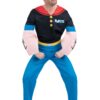Popeye Costume – Adult Sailor Outfit with Muscle Top