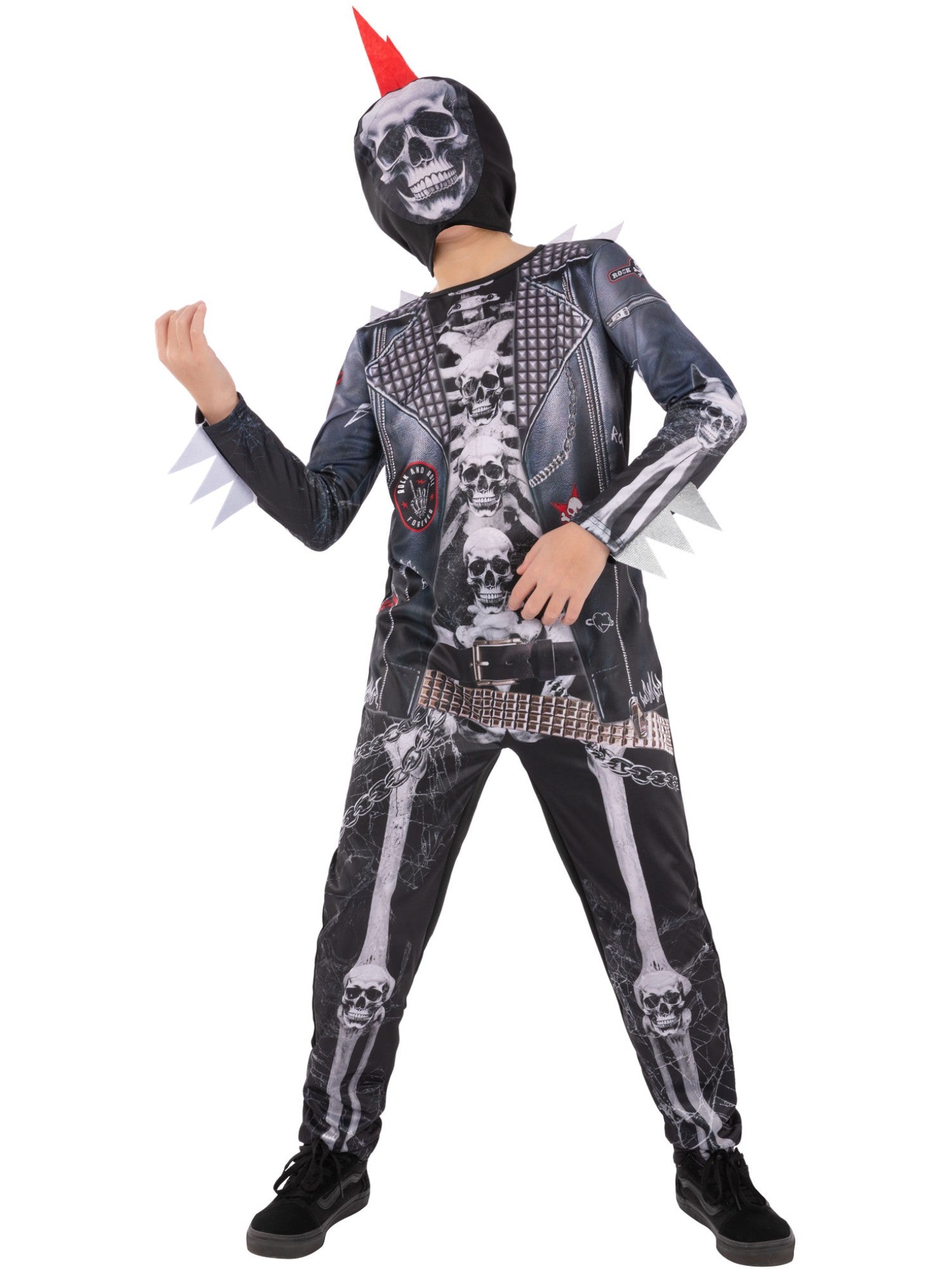 Kids Punk Skeleton Costume - Image 2