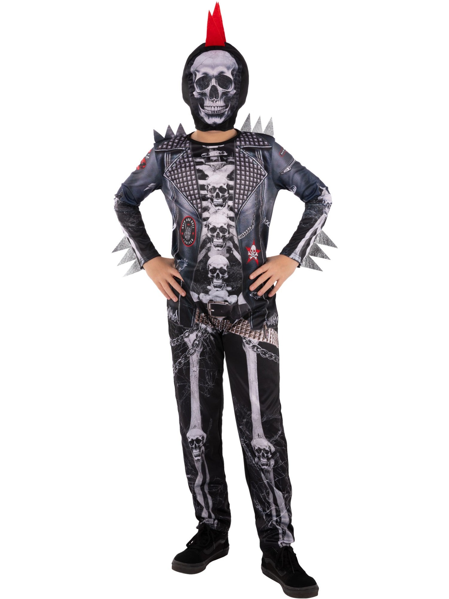 Kids Punk Skeleton Costume