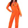 Ladies Escaped Prisoner Costume – Orange Boiler Suit Fancy Dress