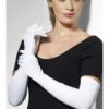 Long White Gloves – Over Elbow