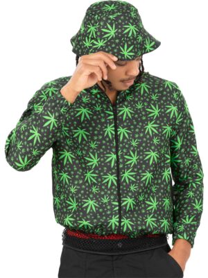 90s “High On Life” Costume – Bomber Jacket & Bucket Hat