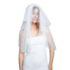 Tulle Veil – 75 cm (White)