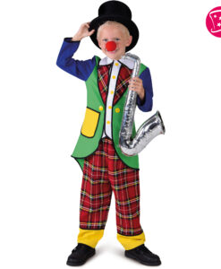 Kids Bright Multicoloured Clown Costume "Pipo"