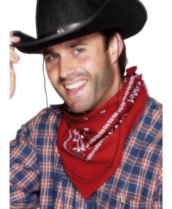 Western Cowboy Bandana – Red (Unisex)