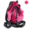Pink Satin Drawstring Bag