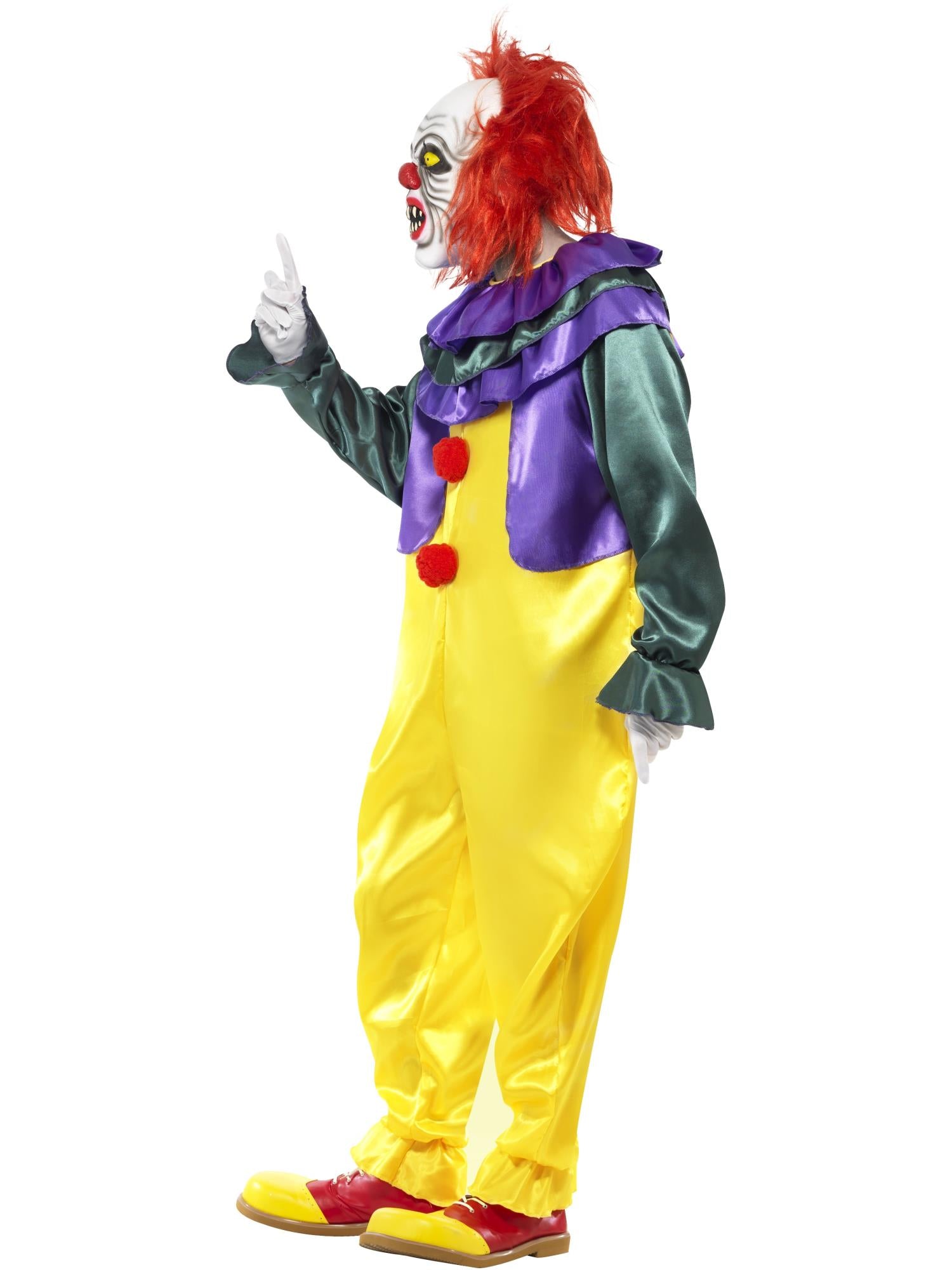 Classic Horror Clown Costume inc Mask - Image 3