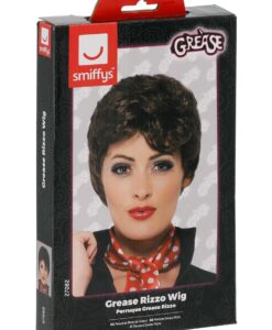 Alternative view of Grease Rizzo Wig – Brown, Short Fancy Dress Wig