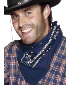 Western Cowboy Bandana – Blue (Unisex)