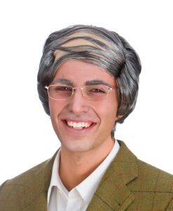 Bald Grey Comb-Over Wig