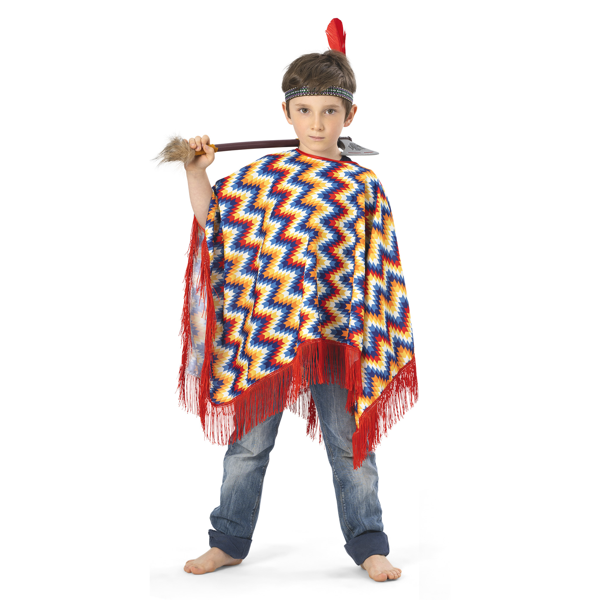 Western Poncho – Multicoloured & Fringed - Image 4