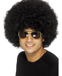 70s Funky Afro Wig – Black (Natural Sized)