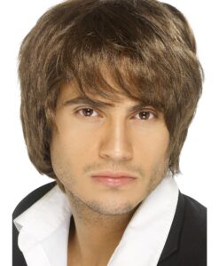 “Boy Band” Wig – Brown Fancy Dress Wig