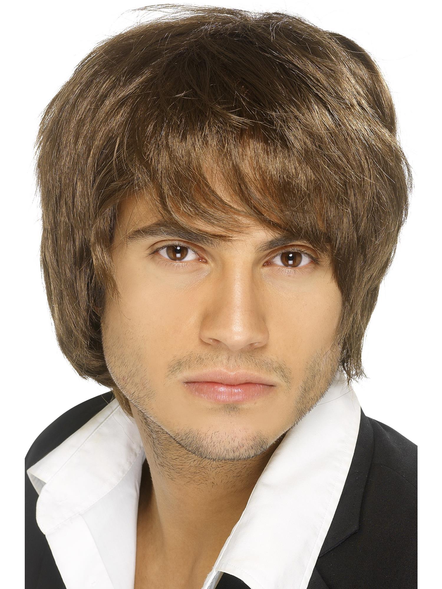 “Boy Band” Wig – Brown Fancy Dress Wig