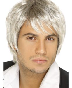 “Boy Band” Wig – Brown / Blonde Mix Fancy Dress Wig