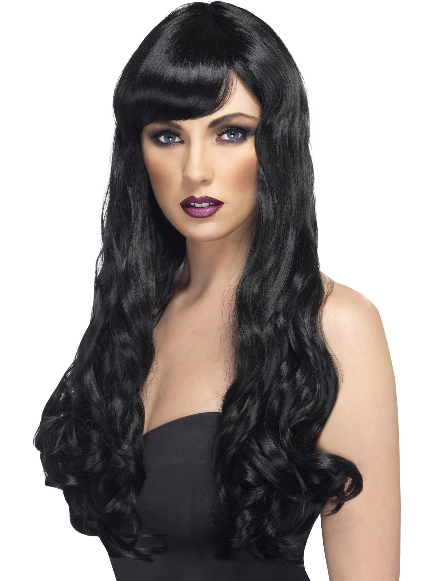 Desire Wig – Long, Curly with Fringe Fancy Dress Wig , 7 colours - Image 2