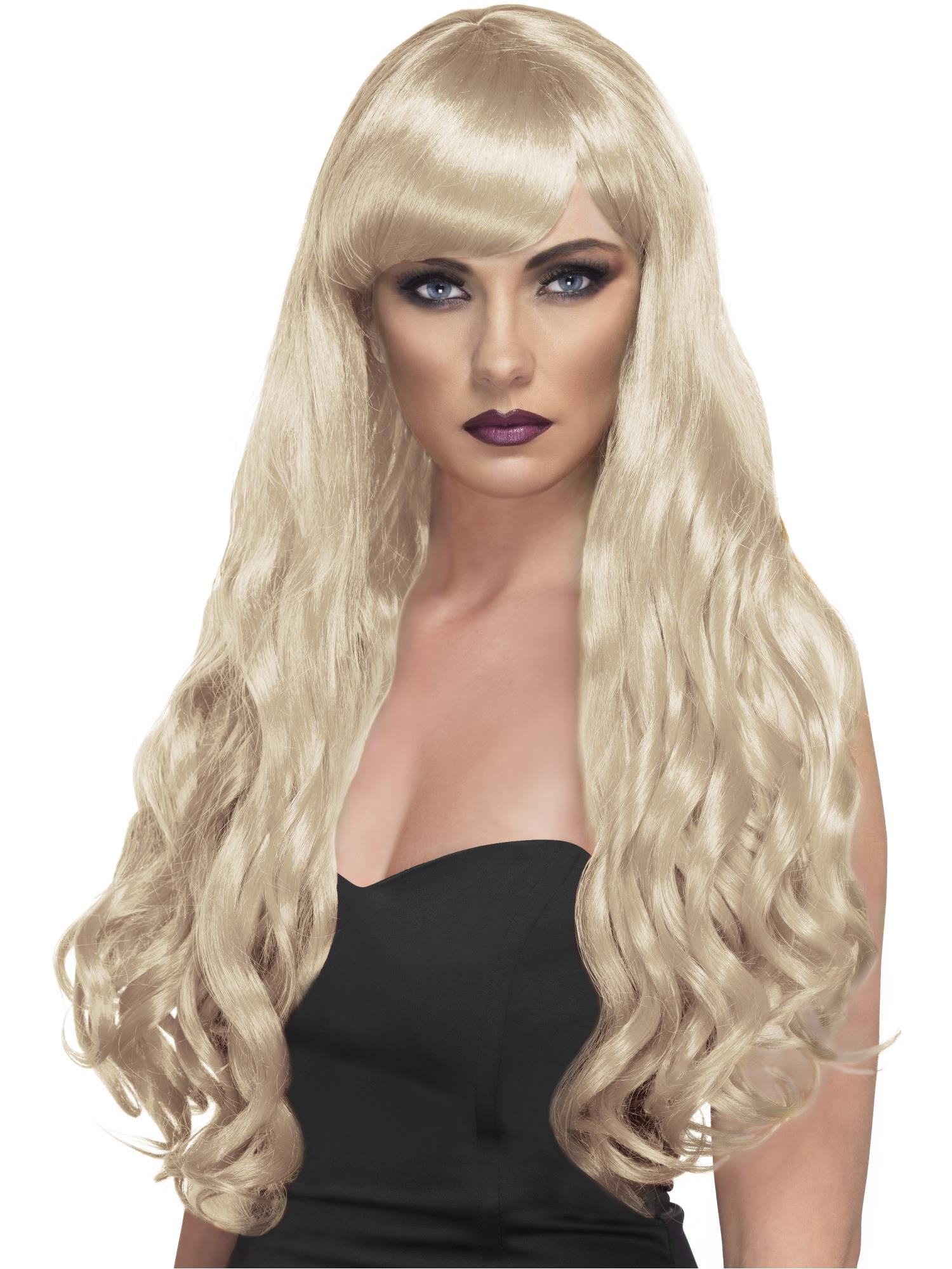 Desire Wig – Long, Curly with Fringe Fancy Dress Wig , 7 colours - Image 4