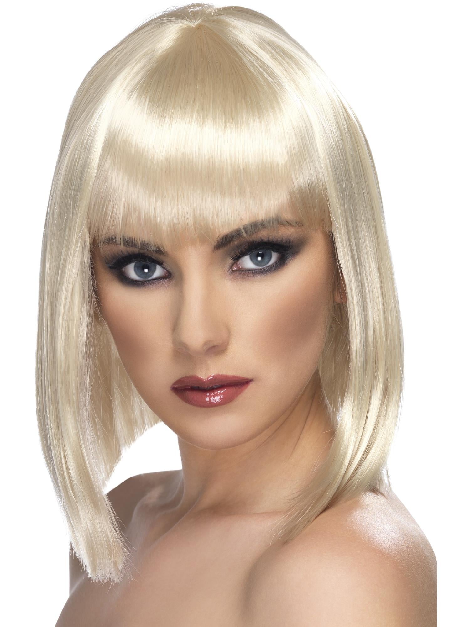 Glam Wig – Short, Blunt Cut with Fringe – 13 Colour Options - Image 2