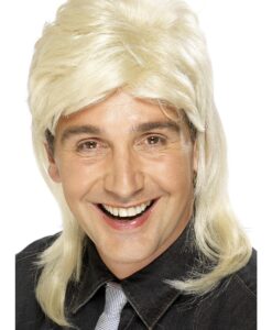 80s Blonde Mullet Wig – Retro Fancy Dress Wig