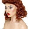 Pin-Up Girl Wig – Auburn with Loose Curls (1940s Style)