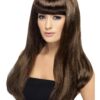 Babelicious Wig – Long, Straight with Fringe Fancy Dress Wig – 6 Colour Options