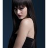 Fever Jessica Wig – Long Straight with Fringe , Dark Brown