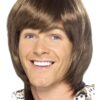 70s Heartthrob Wig – Brown Fancy Dress Wig