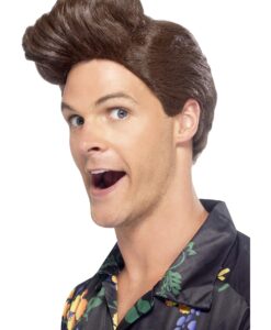 Nineties Detective Wig – Brown Fancy Dress Wig