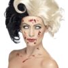 Deluxe Evil Madame Wig – Black & Blonde Fancy Dress Wig  Cruella-Style