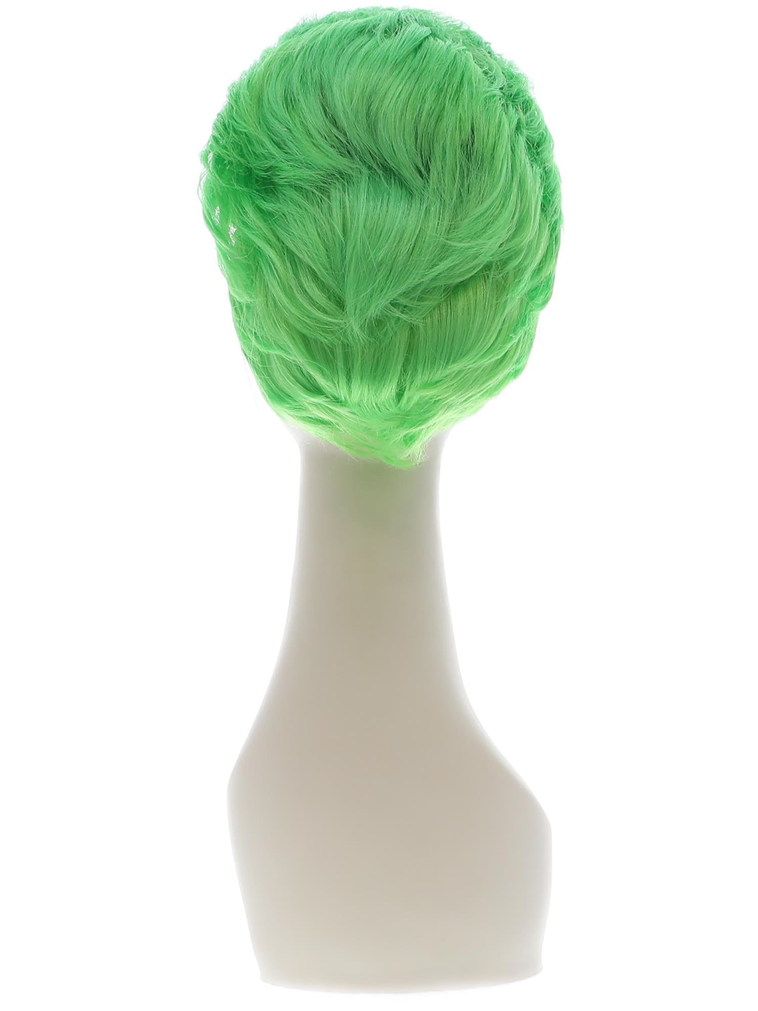Slick Trickster Wig – Green Joker-Style Fancy Dress Wig - Image 3
