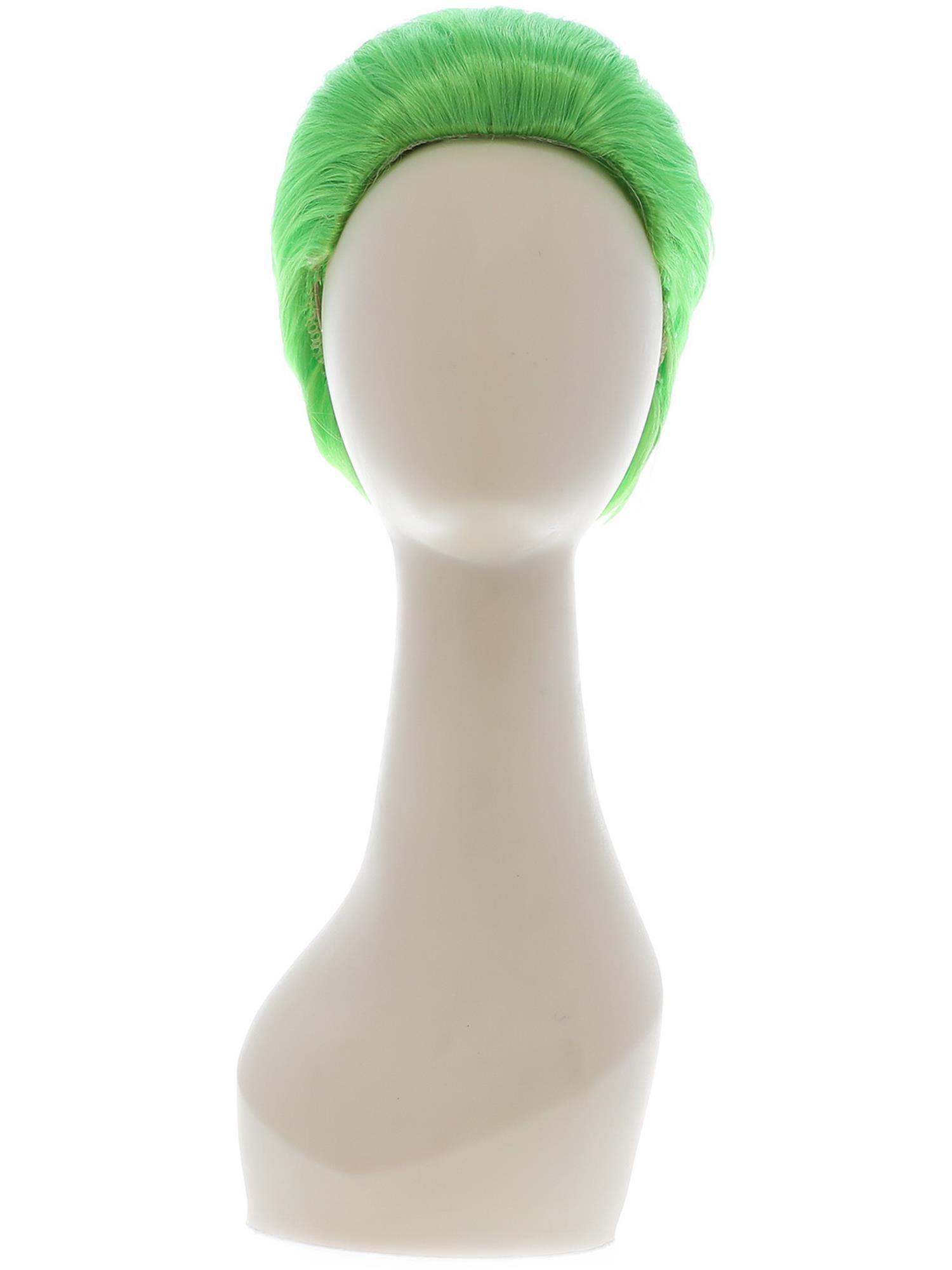Slick Trickster Wig – Green Joker-Style Fancy Dress Wig - Image 2