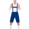 Bavarian Costume – Blue Shirt & Lederhosen Outfit