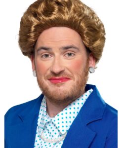 Iron Lady Wig – Brown 1980s Fancy Dress Wig