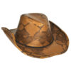 Cowboy Hat – Brown Snakeskin Look