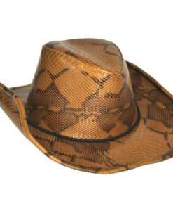 Cowboy Hat – Brown Snakeskin Look