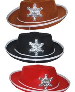 Child Size Cowboy Hat with Sheriff Badge