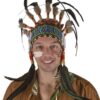 Indian Chief Headdress with Coloured Braid