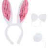 Bunny Girl Kit – White with Pink Sequin Trim