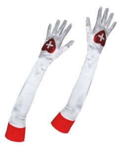 Long White Nurse Gloves