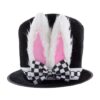 Top Hat with White Bunny Ears