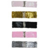 Sequin Belt – Elastic with Silver Clasp