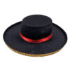 Spanish Style Hat – Black with Red Ribbon